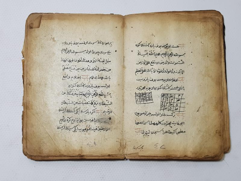 OSMANLI DÖNEMİ EL YAZMA TILSIMLI DUALAR KİTABI