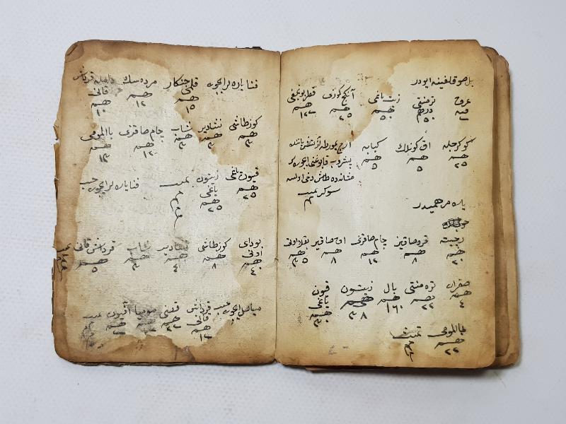 OSMANLI DÖNEMİ EL YAZMA TILSIMLI DUALAR KİTABI