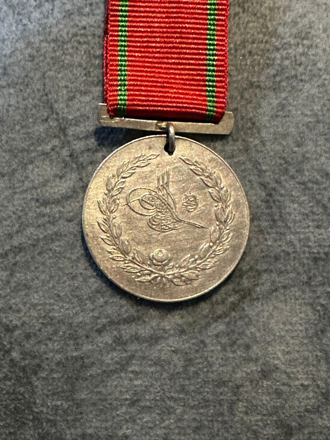 OSMANLI DÖNEMİ GÜMÜŞ YUNAN MUHAREBESİ MADALYASI