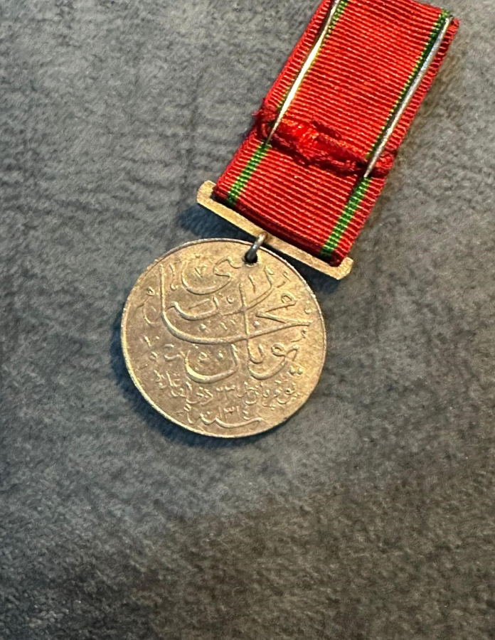 OSMANLI DÖNEMİ GÜMÜŞ YUNAN MUHAREBESİ MADALYASI