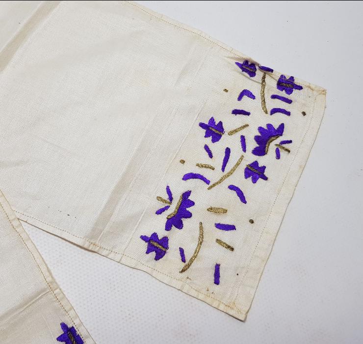 OSMANLI DÖNEMİ ALTIN SIRMA VE İPEK İŞLEMELİ UÇKUR