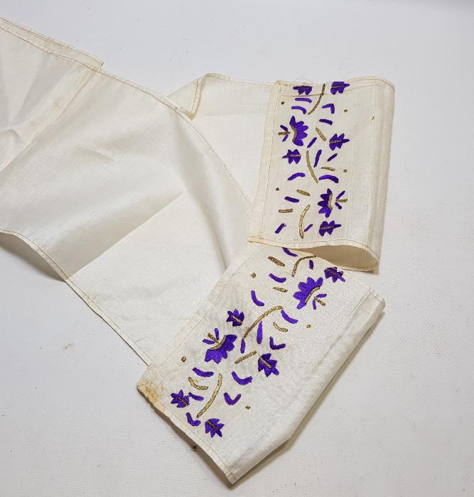 OSMANLI DÖNEMİ ALTIN SIRMA VE İPEK İŞLEMELİ UÇKUR