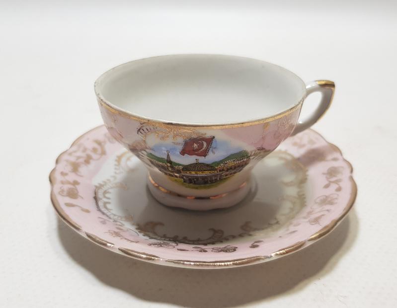 OSMANLI DÖNEMİ MESCİD-İ NEBİ GÖRSELLİ KAHVE FİNCANI