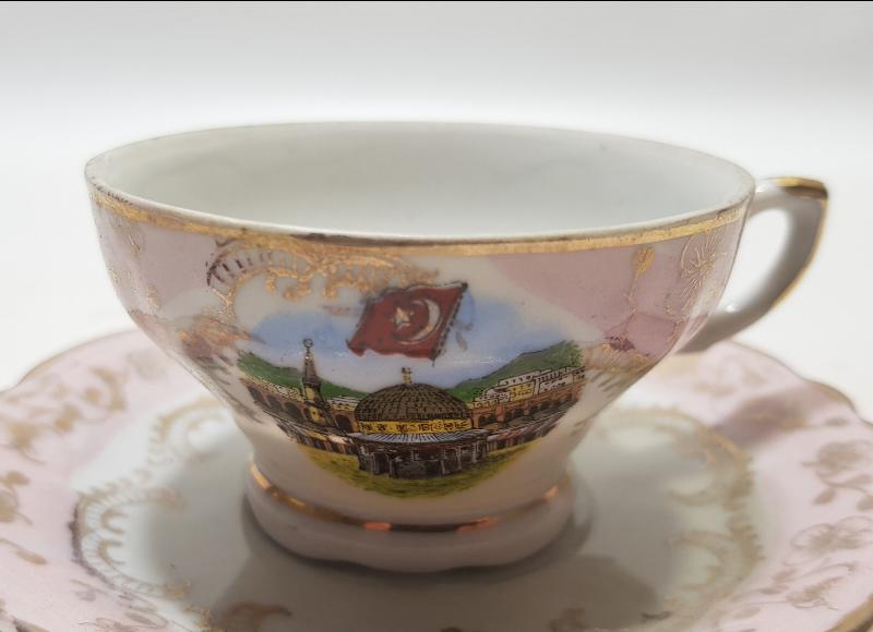 OSMANLI DÖNEMİ MESCİD-İ NEBİ GÖRSELLİ KAHVE FİNCANI