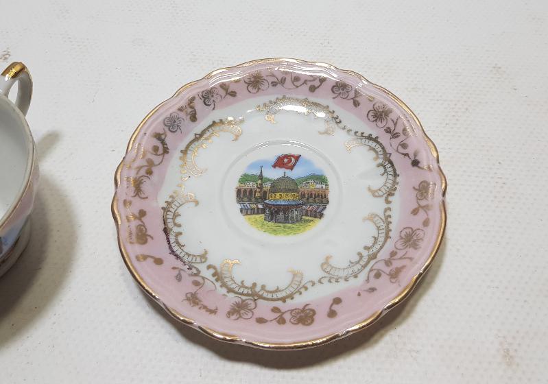 OSMANLI DÖNEMİ MESCİD-İ NEBİ GÖRSELLİ KAHVE FİNCANI