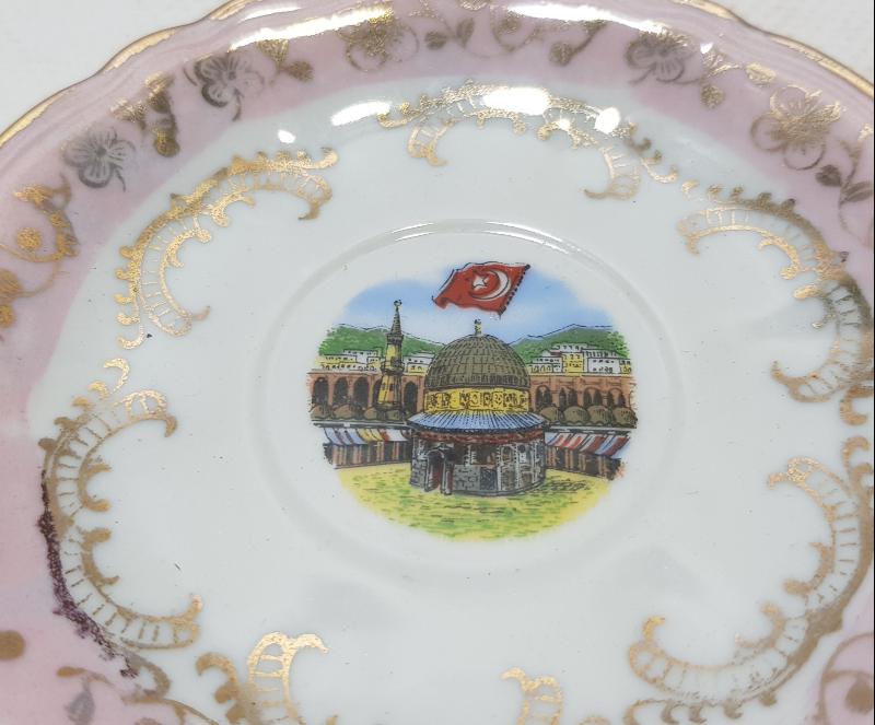 OSMANLI DÖNEMİ MESCİD-İ NEBİ GÖRSELLİ KAHVE FİNCANI