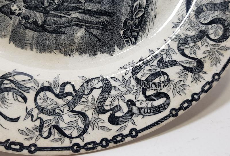 1805 TARİHLİ NAPOLYON GÖRSELLİ PORSELEN TABAK