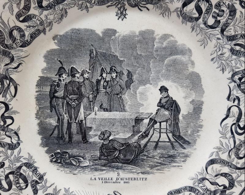 1805 TARİHLİ NAPOLYON GÖRSELLİ PORSELEN TABAK