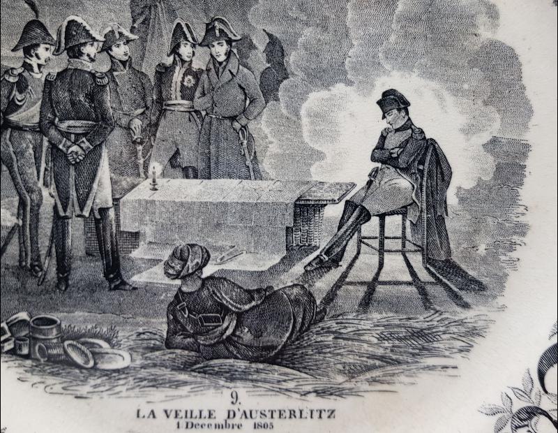 1805 TARİHLİ NAPOLYON GÖRSELLİ PORSELEN TABAK