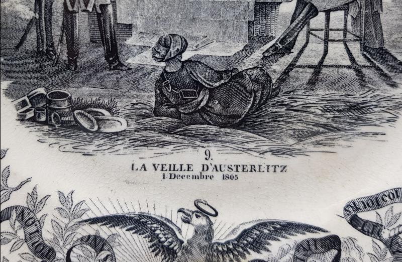 1805 TARİHLİ NAPOLYON GÖRSELLİ PORSELEN TABAK