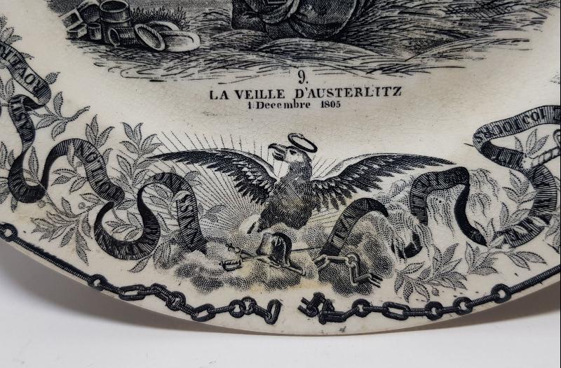1805 TARİHLİ NAPOLYON GÖRSELLİ PORSELEN TABAK