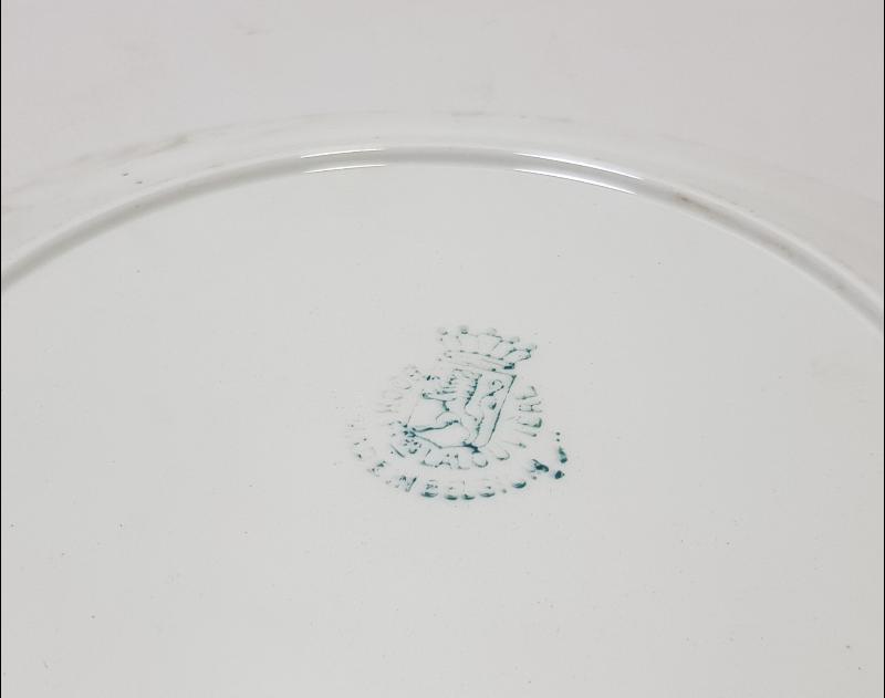 OSMANLI DÖNEMİ HOROZLU PORSELEN TABAK