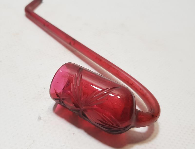 OSMANLI DÖNEMİ ÇEKOSLAVAK BOHEM CAM PİPO