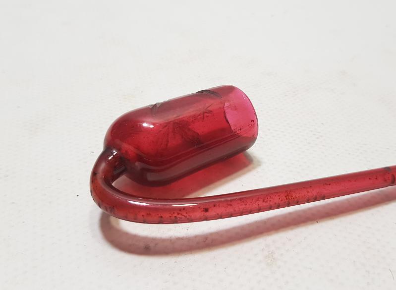 OSMANLI DÖNEMİ ÇEKOSLAVAK BOHEM CAM PİPO