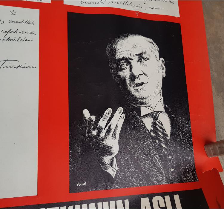 ATATÜRK'ÜN EL YAZISI İLE 10. YIL NUTKUNUN ASLI PANOSU