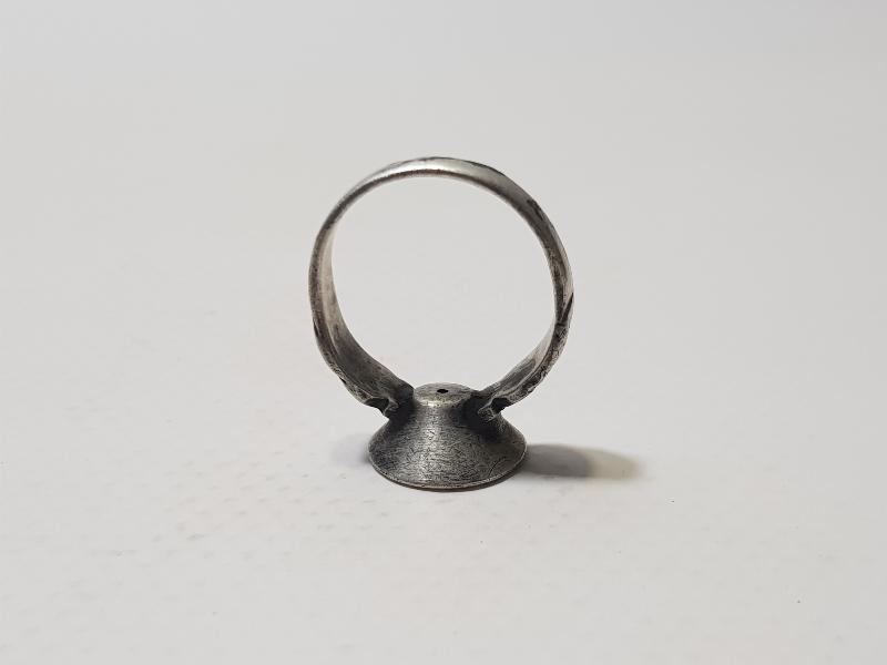 OSMANLI DÖNEMİ OĞUZ TÜRKLERİ BEĞDİLİ BOYUNA AİT ÇOK NADİR GÜMÜŞ YÜZÜK