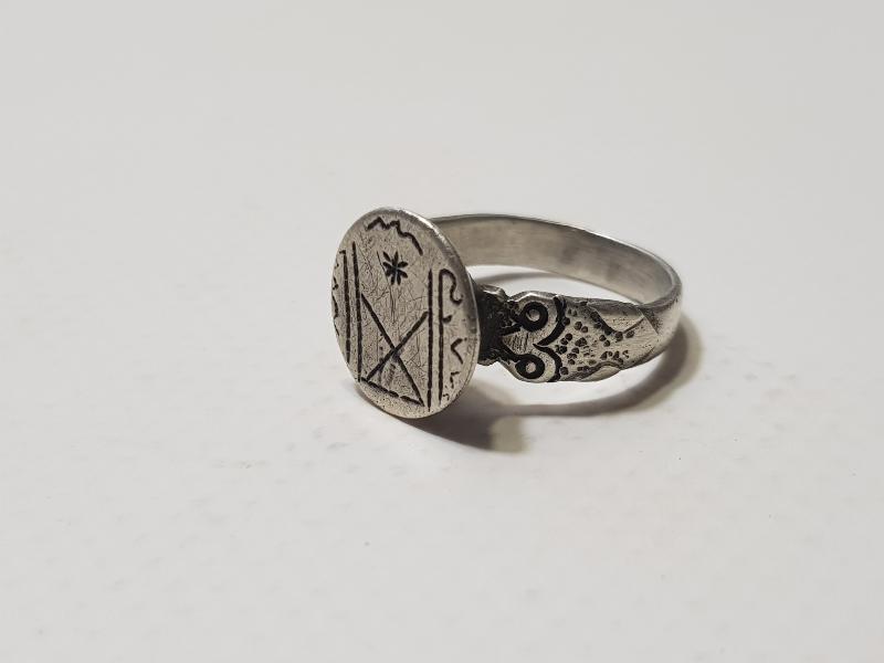 OSMANLI DÖNEMİ OĞUZ TÜRKLERİ BEĞDİLİ BOYUNA AİT ÇOK NADİR GÜMÜŞ YÜZÜK