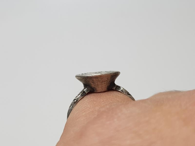 OSMANLI DÖNEMİ OĞUZ TÜRKLERİ BEĞDİLİ BOYUNA AİT ÇOK NADİR GÜMÜŞ YÜZÜK