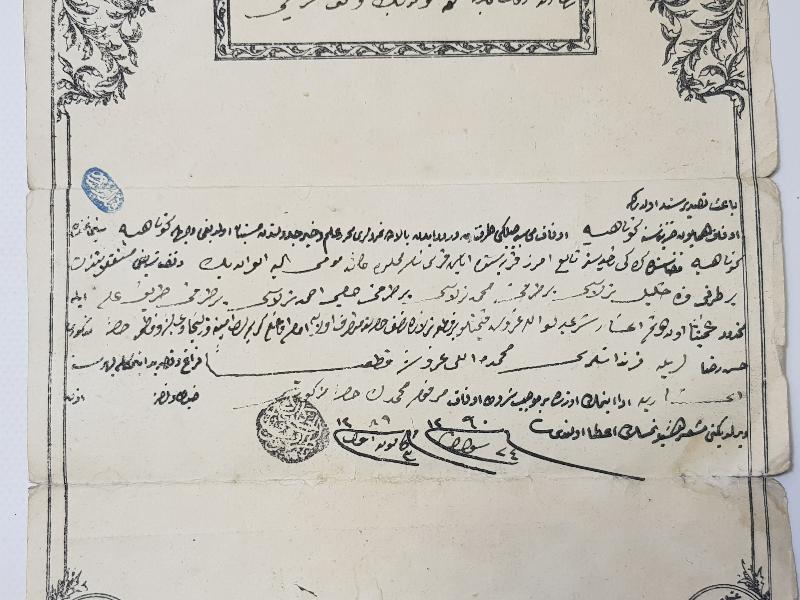 OSMANLI DÖNEMİ PADİŞAH TAPUSU