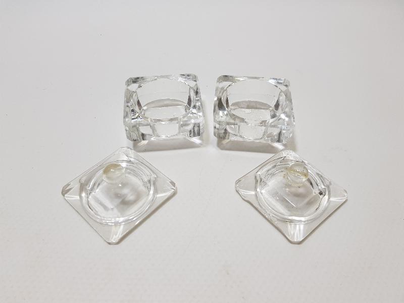 ANTİKA BİR ÇİFT KRİSTAL HOKKA