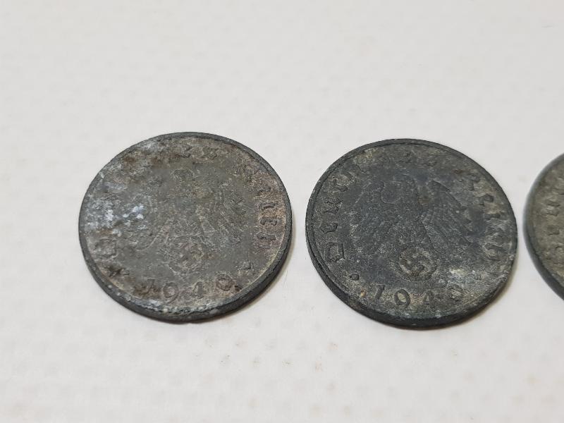 2. DÜNYA SAVAŞI NAZİ ALMANYASI 10 PFENNIG PARA LOTU