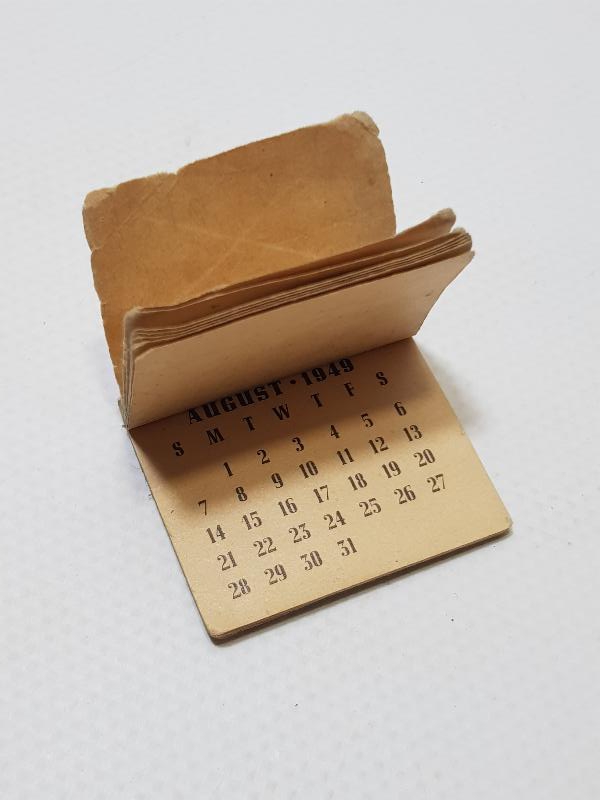 1949 TARİHLİ MİNİ TAKVİM