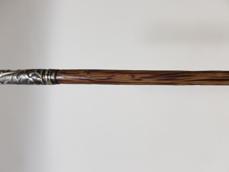 OSMANLI DÖNEMİ GÜMÜŞ SAPLI AHŞAP OKUMA ÇUBUĞU