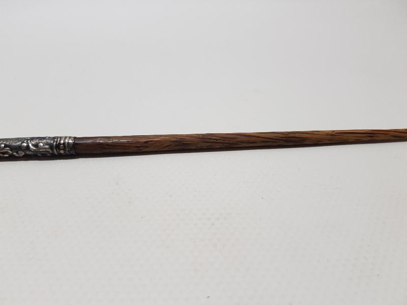 OSMANLI DÖNEMİ GÜMÜŞ SAPLI AHŞAP OKUMA ÇUBUĞU