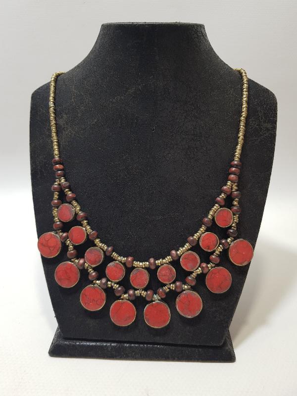 DOĞAL TAŞLI ANTİKA TÜRKMEN TAKISI