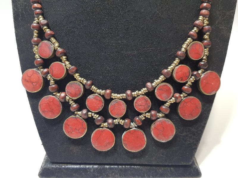 DOĞAL TAŞLI ANTİKA TÜRKMEN TAKISI