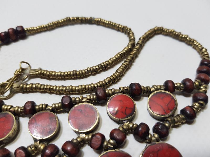 DOĞAL TAŞLI ANTİKA TÜRKMEN TAKISI