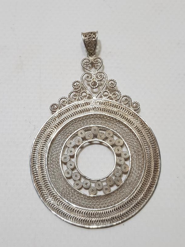 TELKARİ İŞÇİLİKLİ BÜYÜK BOY KOLYE UCU