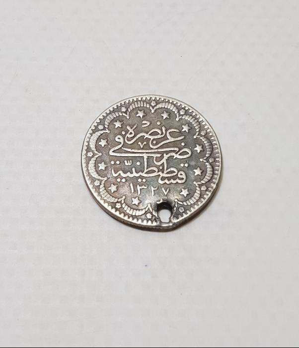 SULTAN MEHMET REŞAT HAN DÖNEMİ GÜMÜŞ 5 KURUŞ MECİDİYE