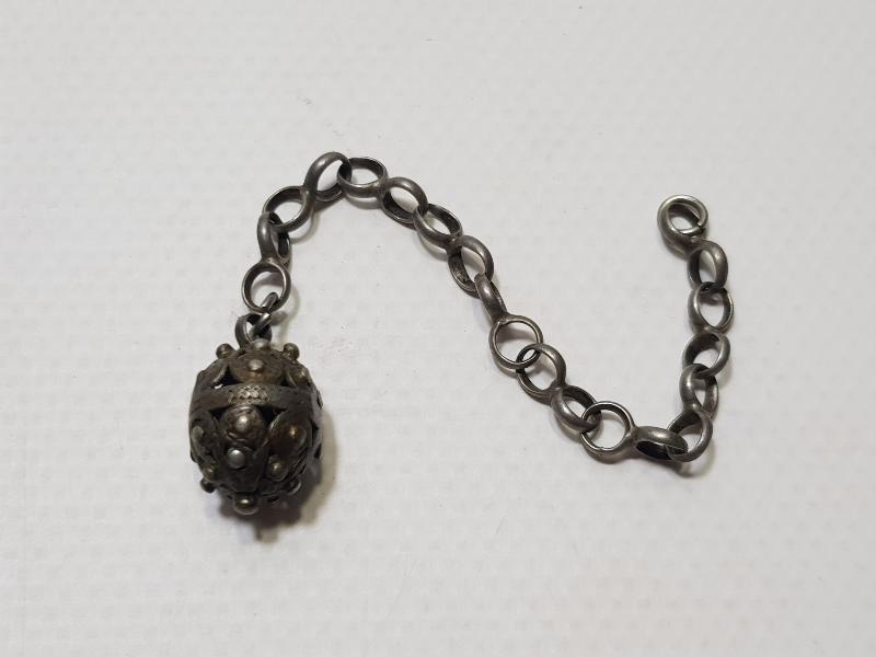 OSMANLI DÖNEMİ GÜMÜŞ TESPİH PÜSKÜLÜ