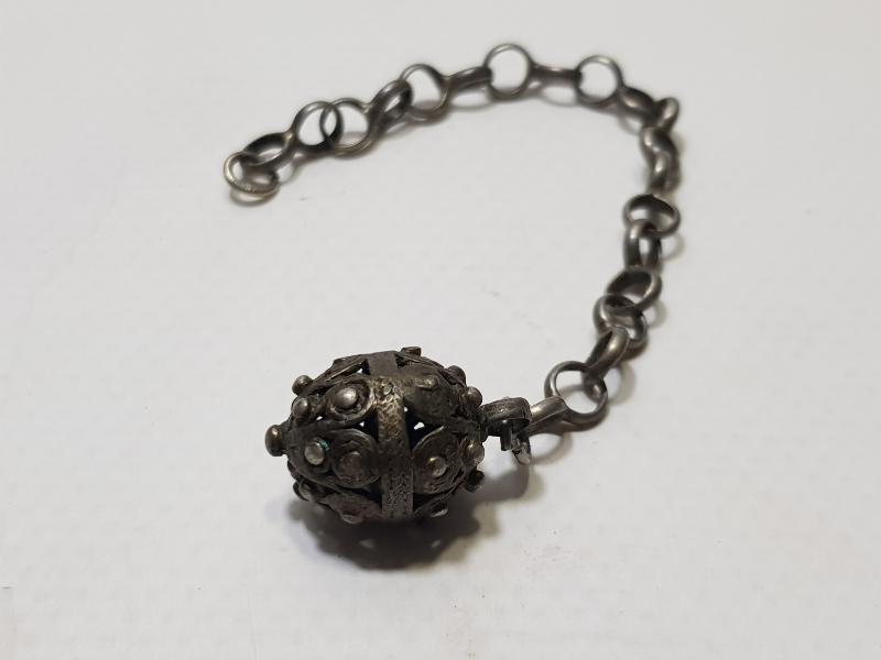 OSMANLI DÖNEMİ GÜMÜŞ TESPİH PÜSKÜLÜ