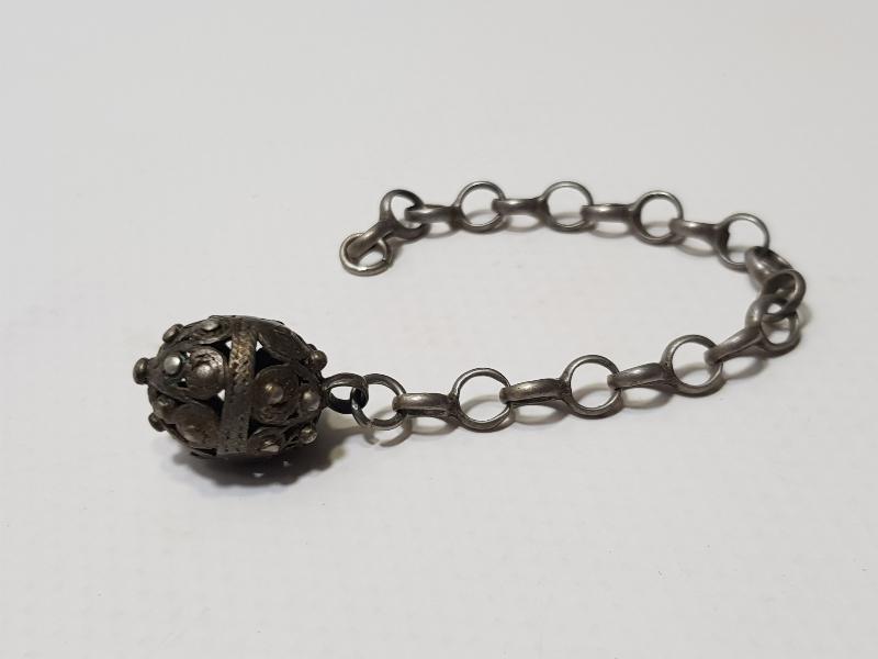 OSMANLI DÖNEMİ GÜMÜŞ TESPİH PÜSKÜLÜ