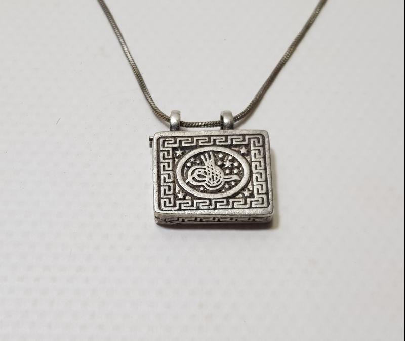 OSMANLI TUĞRALI GÜMÜŞ KOLYE