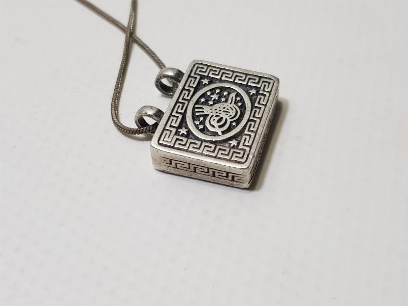 OSMANLI TUĞRALI GÜMÜŞ KOLYE