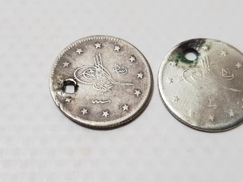 OSMANLI GÜMÜŞ 2 KURUŞ LOTU - SULTAN MEHMET REŞAD DÖNEMİ