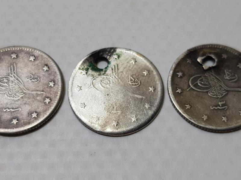 OSMANLI GÜMÜŞ 2 KURUŞ LOTU - SULTAN MEHMET REŞAD DÖNEMİ