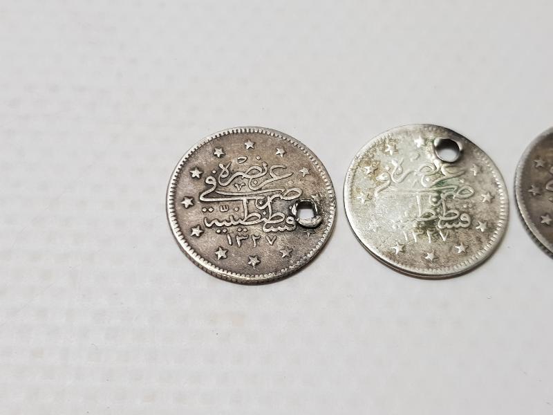 OSMANLI GÜMÜŞ 2 KURUŞ LOTU - SULTAN MEHMET REŞAD DÖNEMİ