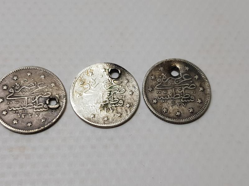 OSMANLI GÜMÜŞ 2 KURUŞ LOTU - SULTAN MEHMET REŞAD DÖNEMİ