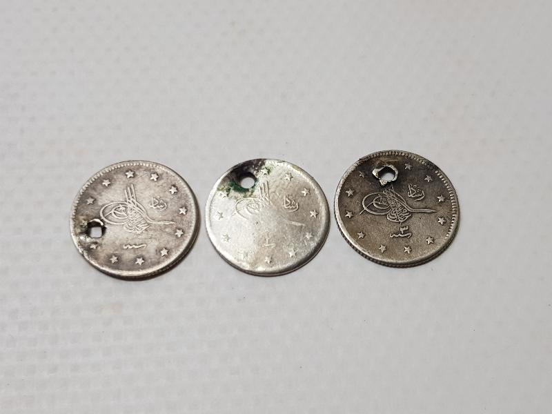 OSMANLI GÜMÜŞ 2 KURUŞ LOTU - SULTAN MEHMET REŞAD DÖNEMİ