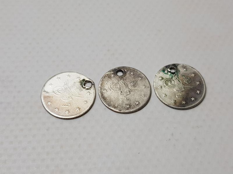 OSMANLI GÜMÜŞ 2 KURUŞ LOTU - SULTAN ABDÜLHAMİD DÖNEMİ