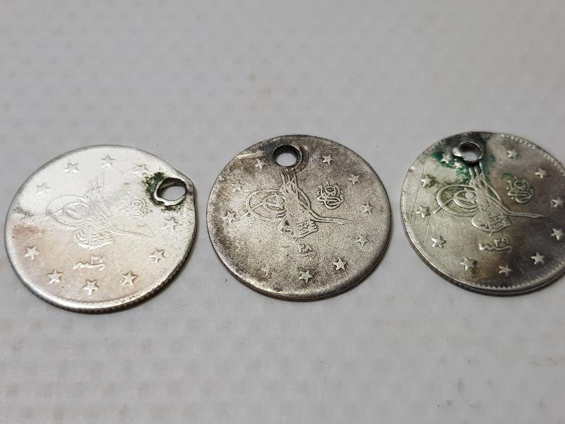 OSMANLI GÜMÜŞ 2 KURUŞ LOTU - SULTAN ABDÜLHAMİD DÖNEMİ