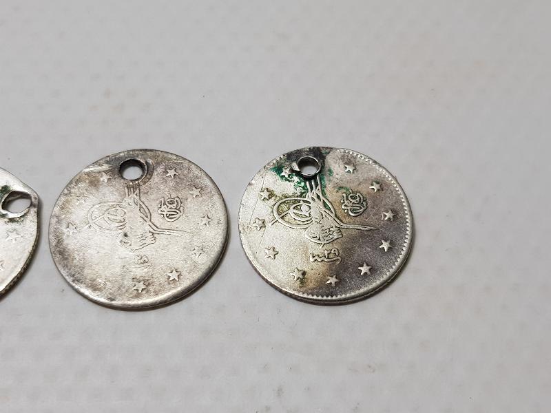 OSMANLI GÜMÜŞ 2 KURUŞ LOTU - SULTAN ABDÜLHAMİD DÖNEMİ