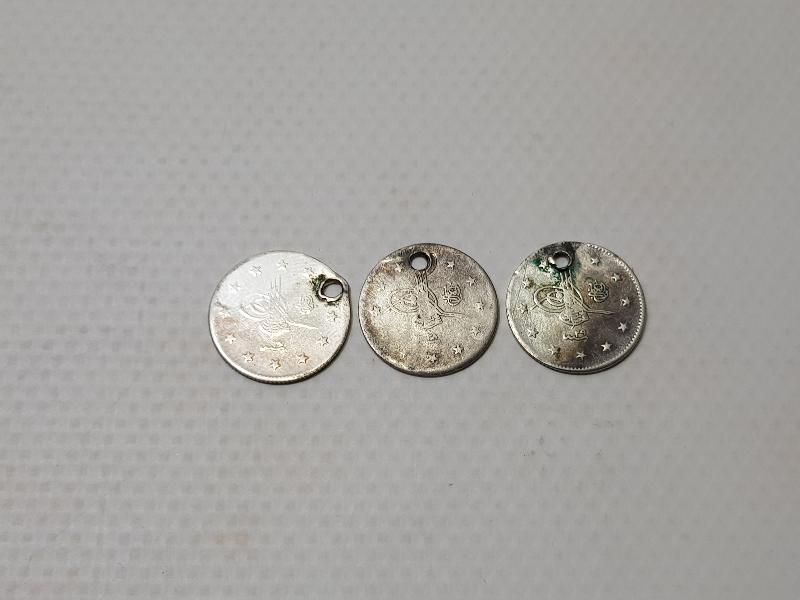 OSMANLI GÜMÜŞ 2 KURUŞ LOTU - SULTAN ABDÜLHAMİD DÖNEMİ