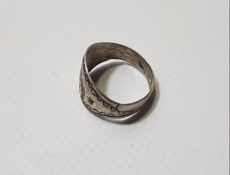 OSMANLI DÖNEMİ TEKKE İŞİ CAMİ RESİMLİ ÇOK NADİR GÜMÜŞ DERVİŞ YÜZÜĞÜ