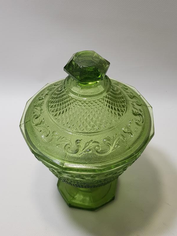 OSMANLI DÖNEMİ KAPAKLI CAM ŞEKERLİK