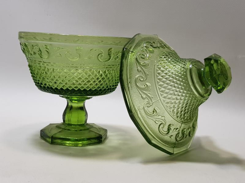 OSMANLI DÖNEMİ KAPAKLI CAM ŞEKERLİK